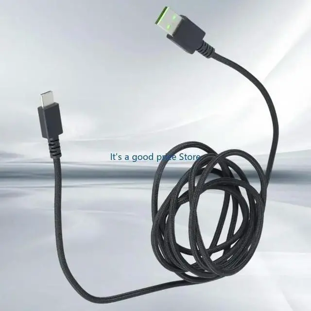Alt view image 4 of 7 - Braided USB C Cable For DeathAdder V2Pro/V3Pro,Basilisk V3Pro Seamlessly Mouse Charging &Data Transmission On Travel