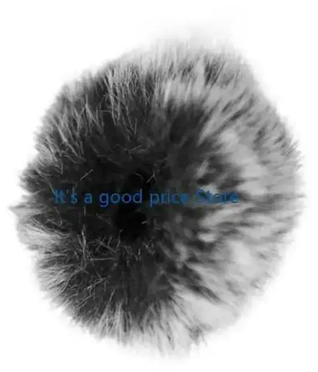 Alt view image 2 of 7 - Mini Wireless Furry Windscreen Cover for K10 Lavalier Microphone Reduce Wind Noise Windproof Lapel Mic Windscreen Muff