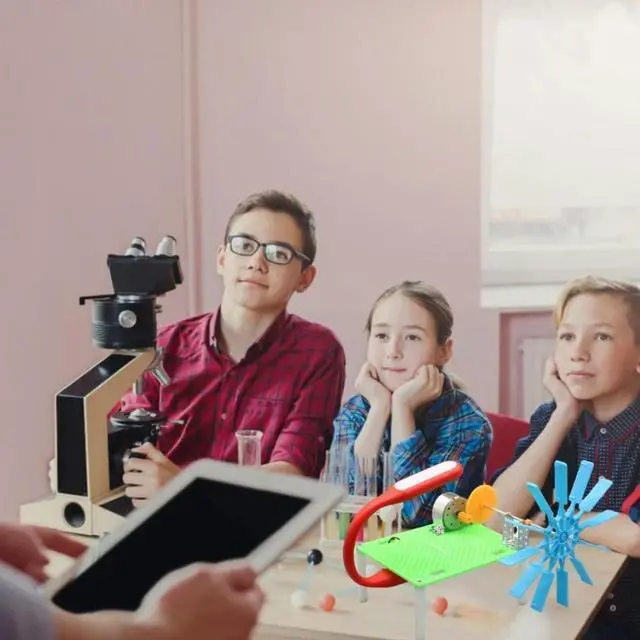 Alt view image 4 of 7 - Funny Mechanical Hydraulic Generator DIY Kits Toy STEM Science Kits Parent-Children Interactive Toy Kids Education Props