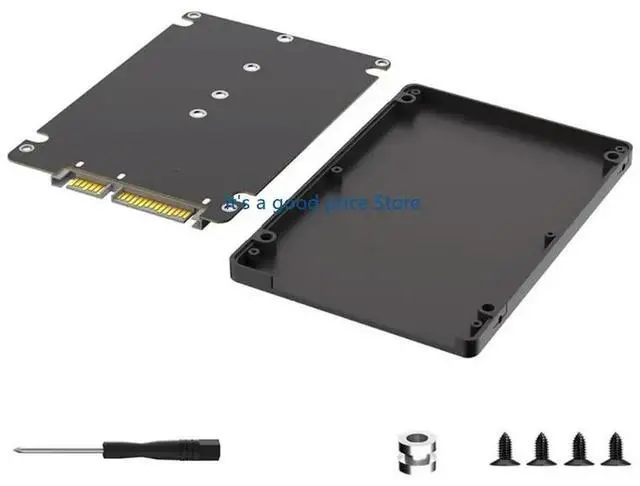 Main image of Multiple Gender M.2 NGFF NVMe to SATA3.0 Expansion Adapter with Black Plastic Case for Enhanceds Connectivitys