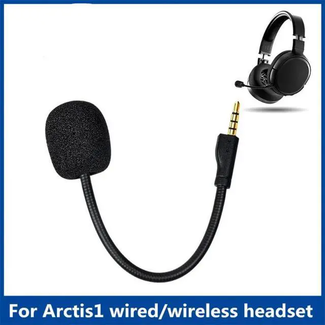 Main image of Replacement Game Mic Detachable Microphone Boom for ~Steelseries Arctis 1 1.0 One Wired Wireless Headphones Gaming Heads