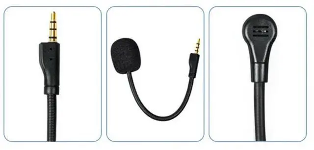 Alt view image 3 of 4 - Replacement Game Mic Detachable Microphone Boom for ~Steelseries Arctis 1 1.0 One Wired Wireless Headphones Gaming Heads