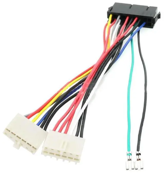 Alt view image 2 of 4 - AT PSU Converter Cable 20Pin Atx to 2x 6Pin Port Connector ATX to AT Computer PSU Cable