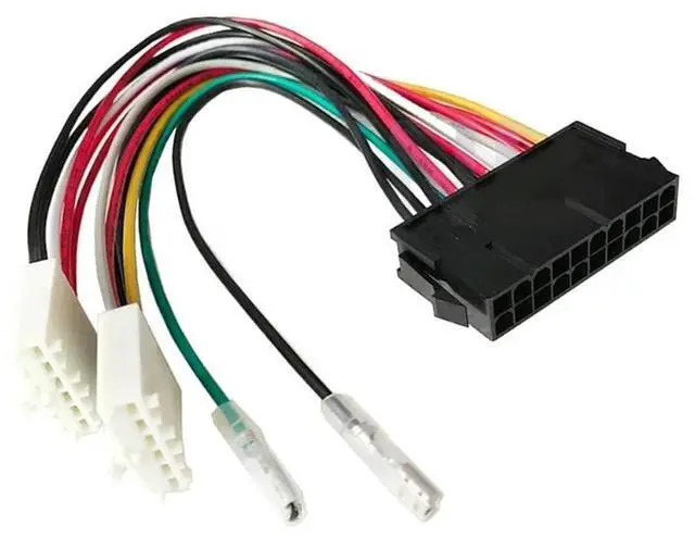 Alt view image 3 of 4 - AT PSU Converter Cable 20Pin Atx to 2x 6Pin Port Connector ATX to AT Computer PSU Cable