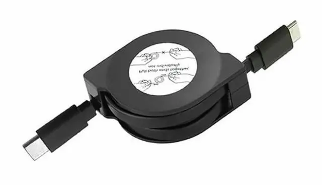 Main image of Retractable PD 60W USB C to USB C Data Cable, Notebook Fast Charging Cord Compatible with Type C Phone Switch Tablets