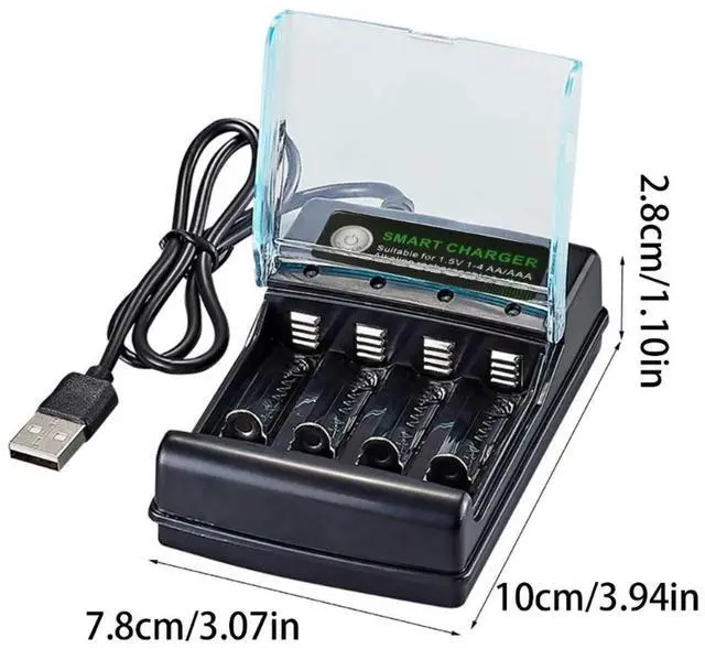 Alt view image 2 of 4 - Alkaline Charger 1.5V 4 Slots Charging Circuit for Multiple Reusability and Friendly Electronics Power