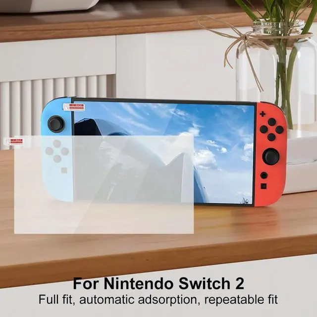 Alt view image 3 of 7 - 2 PCS Tempered Glass Screen Protector Films Anti-Scratch Tempered Glass Film Screen Tempered Film for Nintendo for Switch 2