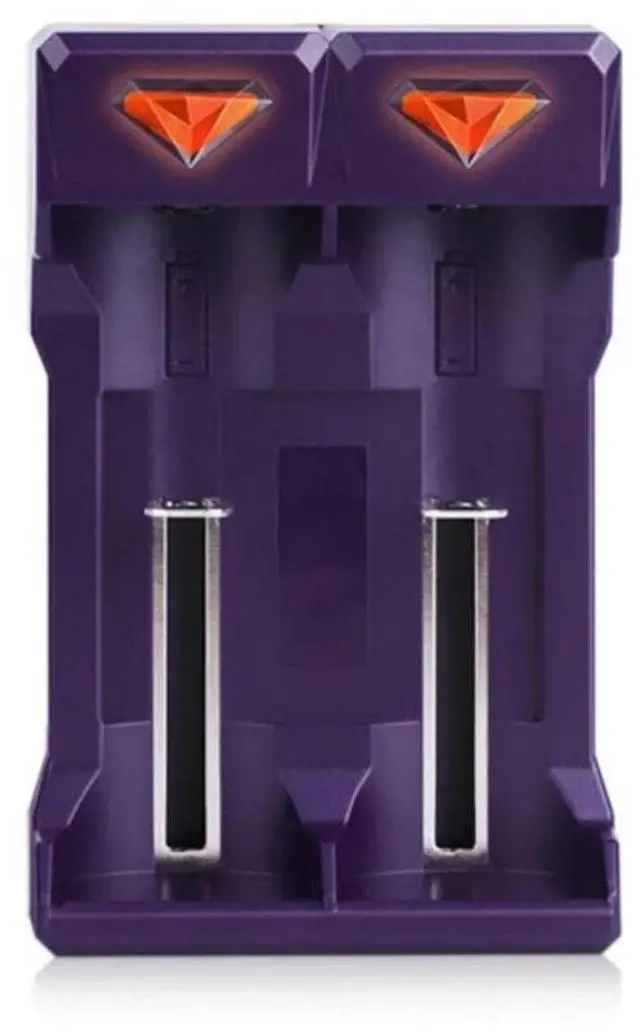 Main image of Compactly USB Charger For 2A/3A Rechargeable Batteries With Double Slots And Real Time LED Status Indicator