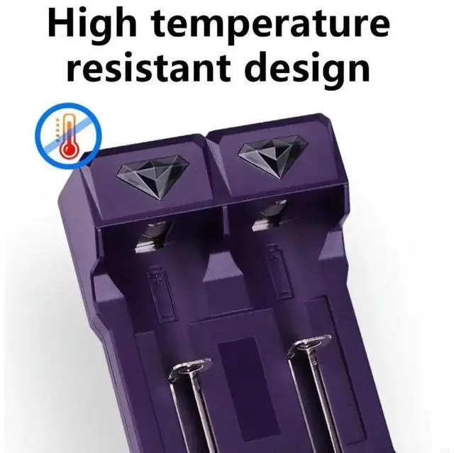 Alt view image 4 of 7 - Compactly USB Charger For 2A/3A Rechargeable Batteries With Double Slots And Real Time LED Status Indicator