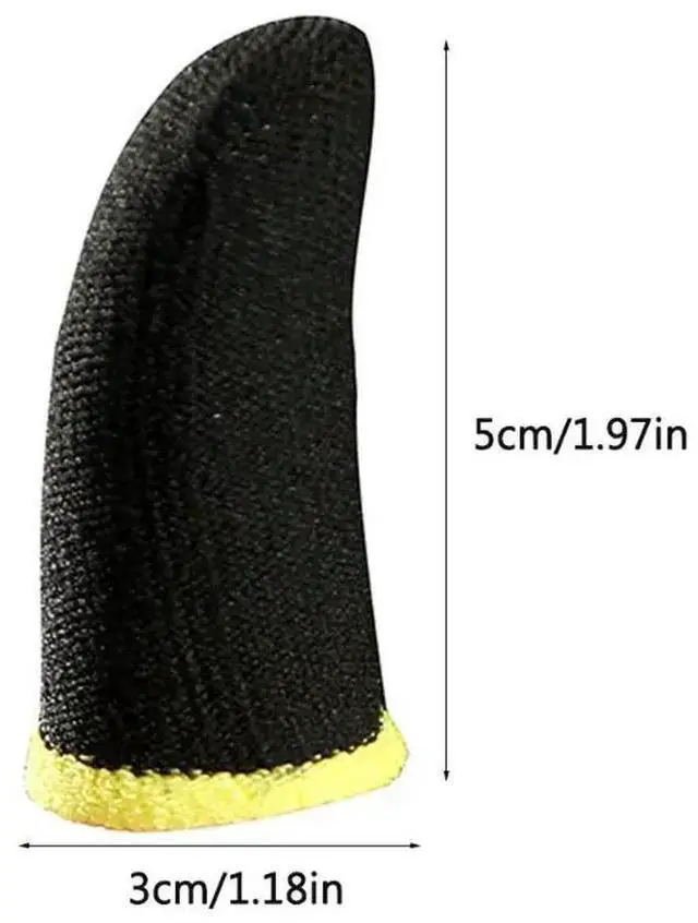Alt view image 4 of 7 - Finger Cover Game Controller For PUBG Sweat Proof Non-Scratch Sensitive for Touch Screen Gaming Finger Thumb Sleeve Gloves