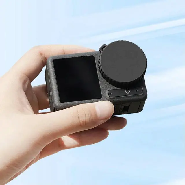 Alt view image 4 of 7 - TPU Lens Cap Cover Anti-Scratch Protective Cover Shockproof Lens Protector Anti-Stain for Osmo Action 4/Action 3 Lens Cover