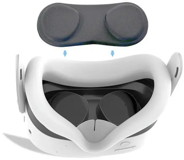 Alt view image 2 of 7 - Lens Protective Cover Anti-Scratch Lens Cap Replacement VR Lens Protector for Quest 3S/3/2/Pico4 Ultra VR Accessories