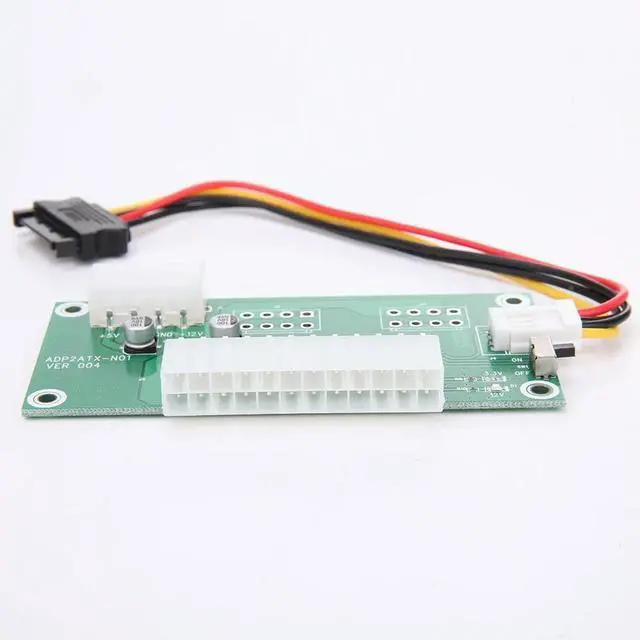 Alt view image 4 of 4 - Laptop Docking Station Power Adapter PC Desktop ATX 24-Pin Dual PSU Power Synchronous Start for Bitcoin Miner Mining