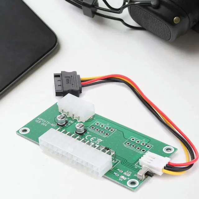 Main image of Laptop Docking Station Power Adapter PC Desktop ATX 24-Pin Dual PSU Power Synchronous Start for Bitcoin Miner Mining