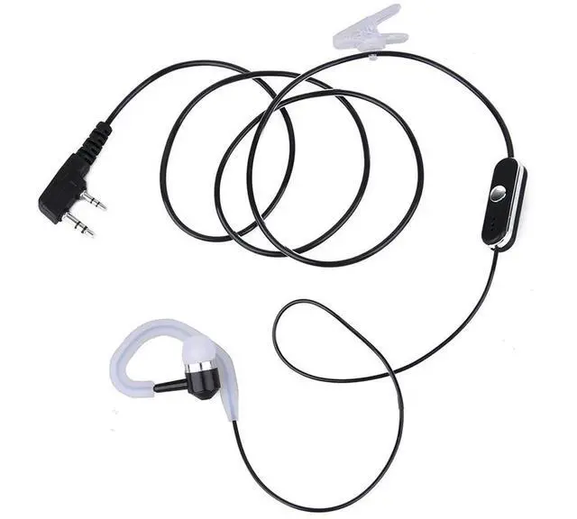 Alt view image 3 of 7 - K Plug Headset Earphones PTT MIC Radio Earpiece Headset Walkie Talkie Accessories Replacement for BAOFENG KENWOOD Retevis HYT
