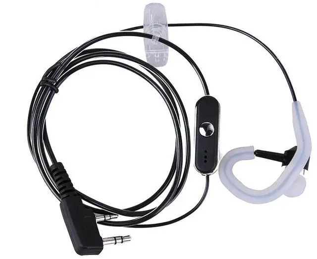 Alt view image 4 of 7 - K Plug Headset Earphones PTT MIC Radio Earpiece Headset Walkie Talkie Accessories Replacement for BAOFENG KENWOOD Retevis HYT