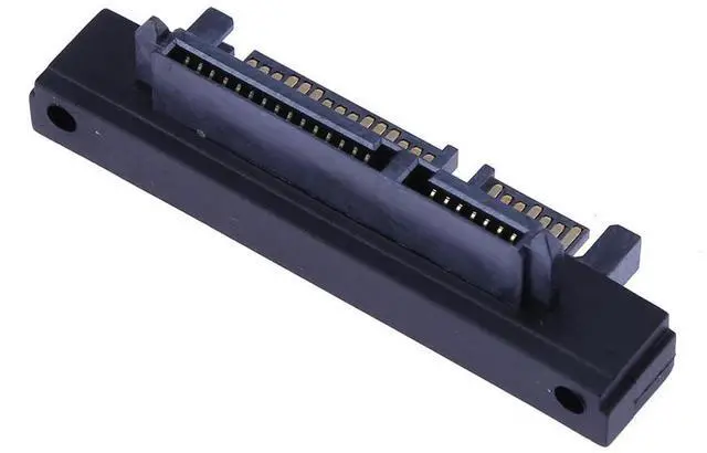 Alt view image 4 of 7 - 90° Angle SATA 22Pin(7+15) Male to 22Pin(7+15) Female Extender Adapter