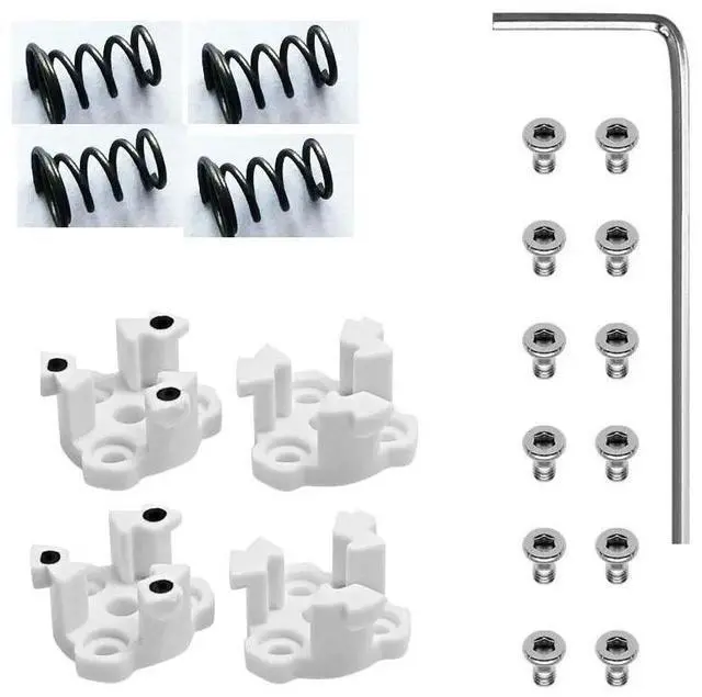 Alt view image 4 of 7 - Quick Release Propeller Mounting Plates for Phantom 4 Pro/Adv/V2.0 Blade Base 2 CCW & 2 CW with Screws Rings Spare Part