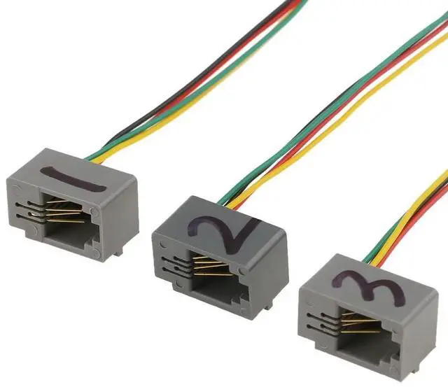 Alt view image 4 of 4 - RJ9 4P4C Male to 3.5mm Female Headset Audio Converter Adapter Cable Wire