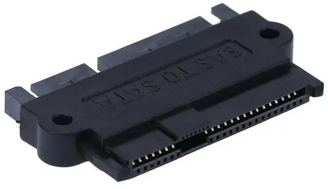Alt view image 2 of 7 - SFF 8482 SAS To SATA 180 Degree Angle Adapter Converter Straight Head SAS Hard Disk Adapter Support SATA 3 Adapter Card for PC