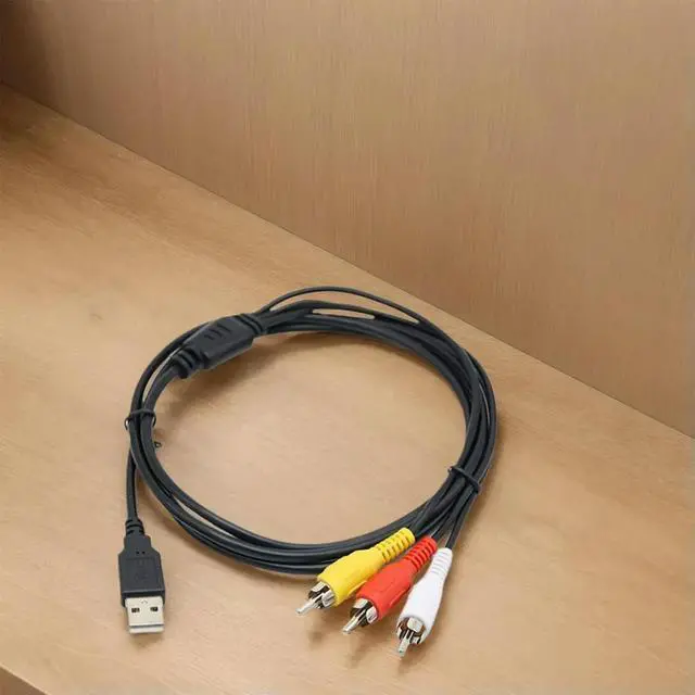 Alt view image 3 of 7 - USB To 3 RCA Cable Audio Video AV Composite Adapter Cable Cord USB To RCA Cable for USB-enabled TV and PC