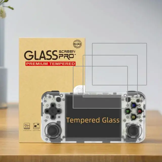 Alt view image 3 of 7 - HD Screen Protector Film 9H Hardness Screen Protective Film Anti-Scrach Anti-Fingerprint for Anbernic RG35XX H Game Accessories