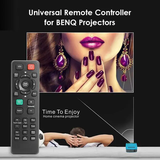 Alt view image 3 of 7 - Appliances Home Infrared Remote Controller for BENQ Projector MS504 MX505 MS521P MS522P MS524 MW526 MX525