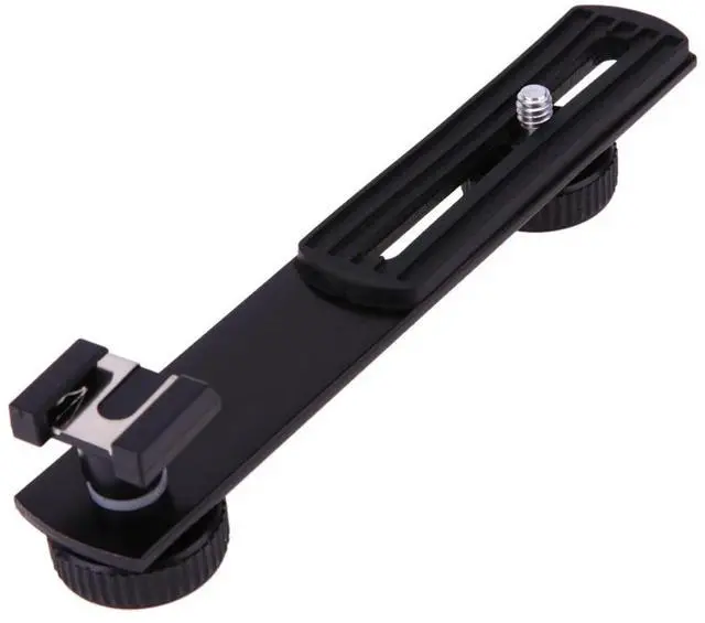 Alt view image 3 of 7 - Camera Flash Bracket Hot Shoe Arm Bracket Tripod Stand Holder For DSLR SLR