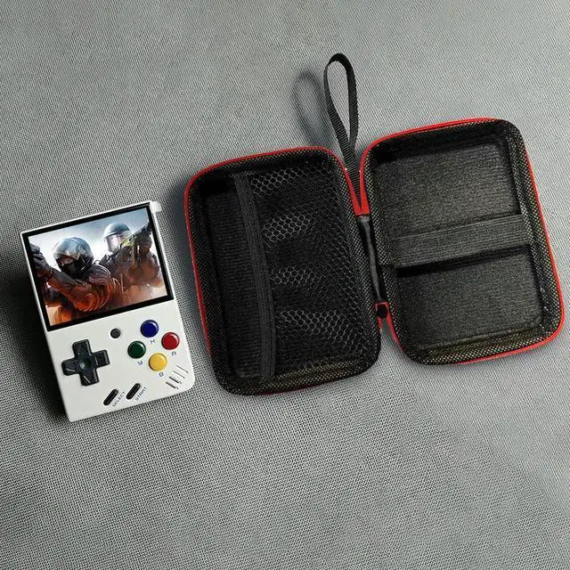 Alt view image 3 of 7 - EVA Carrying Case Waterproof Multifunctional Game Console Pouch Case Wear-resistant With Lanyard Lightweight for Miyoo Mini Plus