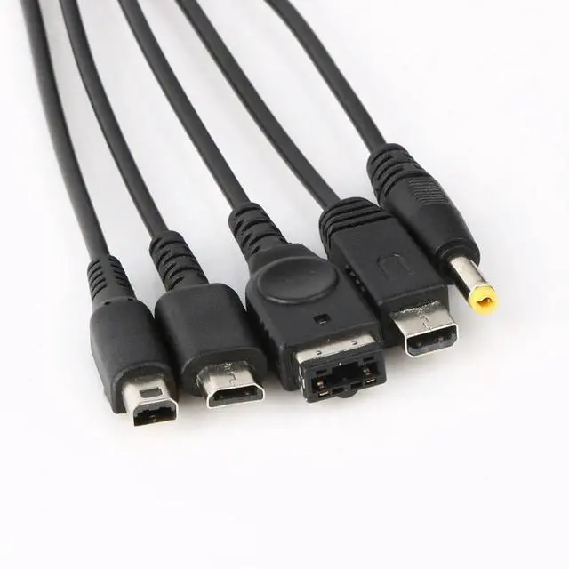 Alt view image 4 of 7 - 5 In1 Charging Cable Cords 1.2m/4 Ft Multi Charging Cable Game Cables Charger Cord Connector for Nintendo NDSL / NDS NDSI XL 3DS