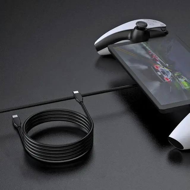 Alt view image 3 of 7 - 1.5M Type-C Charging Cable USB C Data Cable Charging Cord Game Controller Cable for PS5 Portal Handheld/PS5 Controller/NS/XBOX