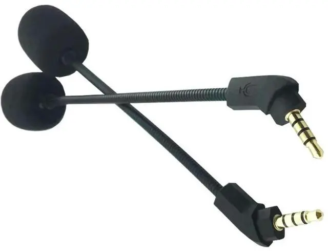 Alt view image 3 of 7 - Replacement Game Mics Microphone Boom 3.5mm for HyperX Cloud Revolver S Microphone PC Gaming Headsets Mic Boom Accessory