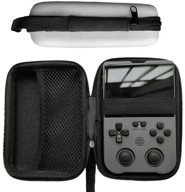 Alt view image 2 of 4 - Handle Bag Anti Scratch Console Protect Case with Mesh Pocket Game Console Case for XU10 ANBERNIC RG35XX Miyoo Mini Plus