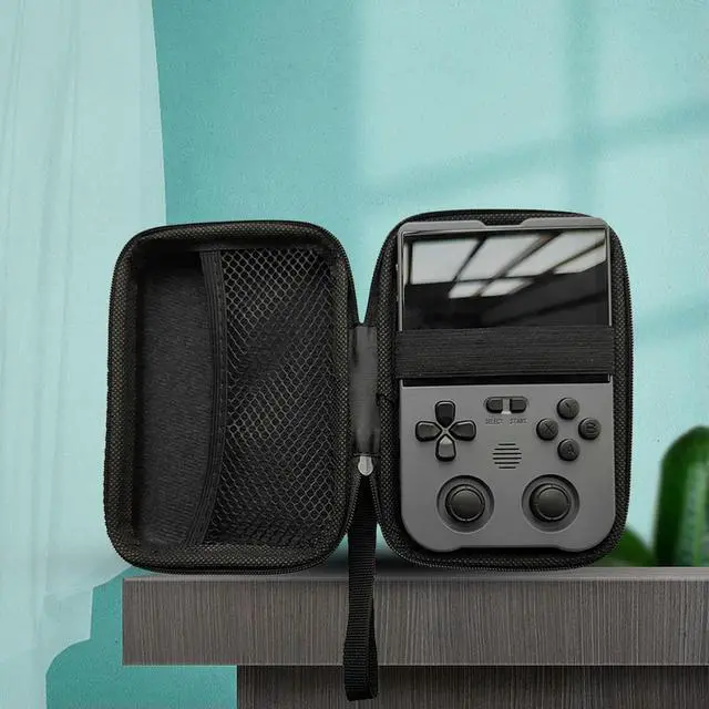 Alt view image 3 of 4 - Handle Bag Anti Scratch Console Protect Case with Mesh Pocket Game Console Case for XU10 ANBERNIC RG35XX Miyoo Mini Plus