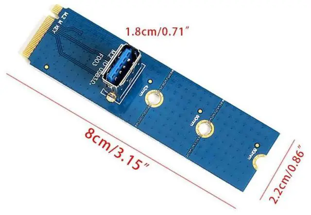 Alt view image 3 of 4 - M2 to PCIE for M.2 to PCI-E M2 for M for KEY to PCIE M2 to USB3.0 Bit Mining BTC Adapter Card