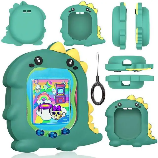 Alt view image 2 of 4 - Silicone Case Anti-Scratch Protective Cover Waterproof Protective Skin Sleeve Shell for Tamagotchi Uni 2023 Virtual Pet Machine