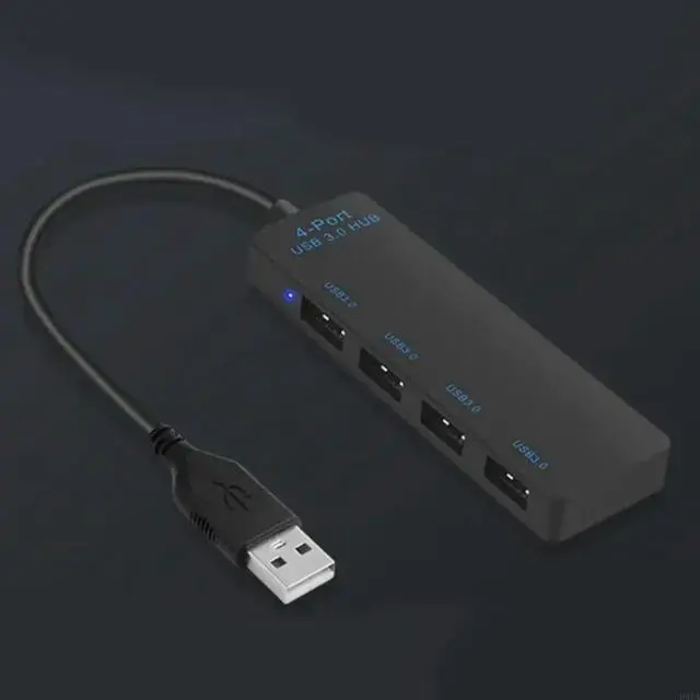 Alt view image 4 of 7 - Versatility 4Port USB3.0 Hub USB Splitter for Computers and TVs for Office Study Entertainment Use Highly Speed USB Hub