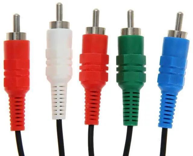 Alt view image 4 of 7 - AV Component Cable Cord Wire HDTV AV Audio Video Component Cable Cord Game Adapter for 2 3 PS2 PS3