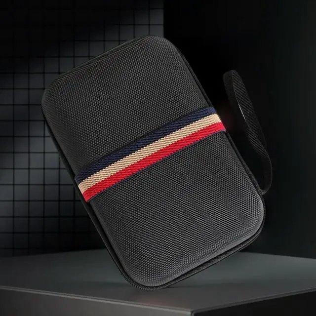 Alt view image 3 of 7 - Portable Carrying Case Shockproof Zipper Handbag Anti-Scratch with Pocket for Anbernic RG Cube Retro Handheld Game Console