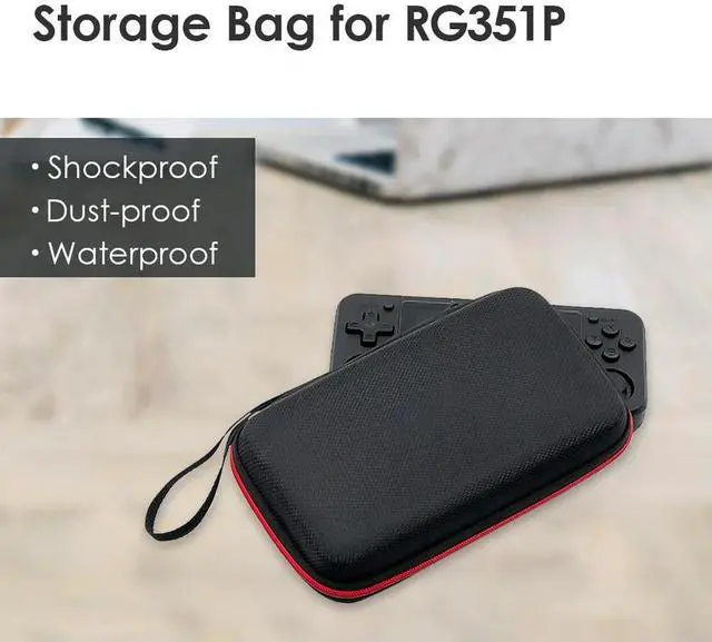 Alt view image 4 of 7 - Bag Pouch for RG350 Game Console Protective Dustproof Zipper Carry Bag