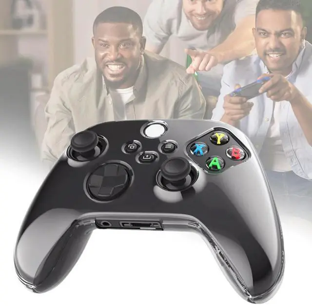 Alt view image 2 of 7 - Clear Crystal Case Anti-Slip Transparent Skin Housing Case Travel Protective Case for Xbox Series X/S Controller