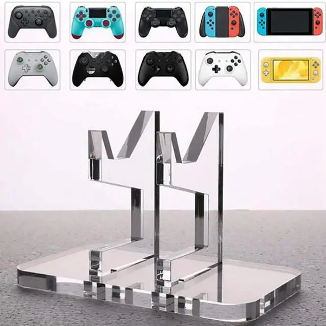 Alt view image 3 of 4 - Game Controller Display Base Acrylic Game Controller Bracket Support Accessories for Switch Pro/PS5/Xbox Series X/PS4 Joystick