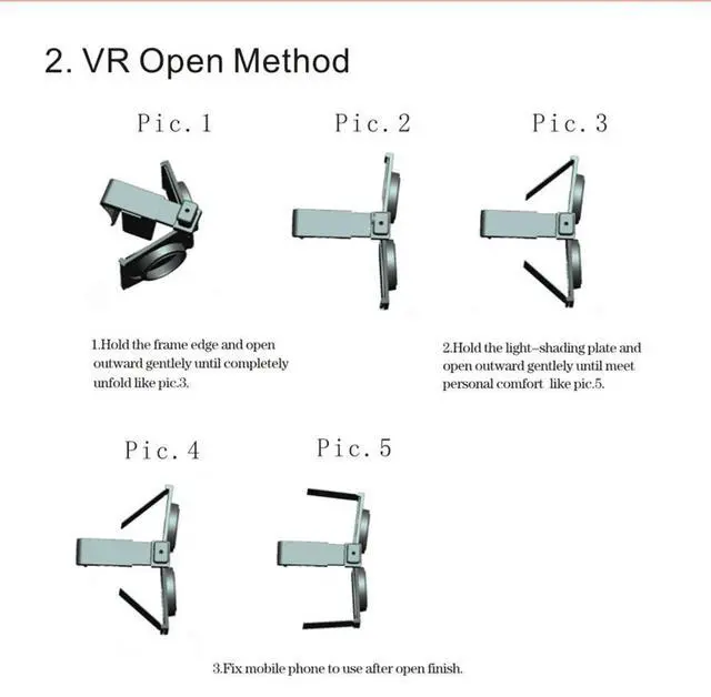 Alt view image 4 of 7 - Plastic Virtual Reality Glasses Movies Games Virtual Reality VR Glasses Mini 3D Virtual Reality VR Glasses Kits for Mobile Phone