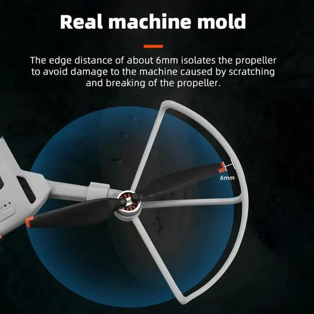 Alt view image 3 of 4 - Propeller Props Blades Protector Quick Release Compression Resistance for Mini 3 Pro Anti-collision Propeller Protector Cage