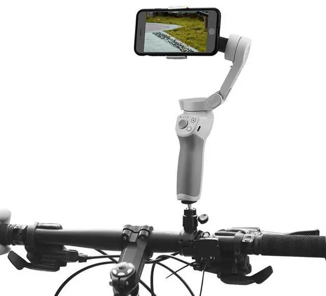 Alt view image 2 of 4 - Bike Gimbal Clip Holder Lightweight Pack Portable Sky Supplies for Osmo Mobile OM 4 3 2 Bicycle Stabilizer Mount