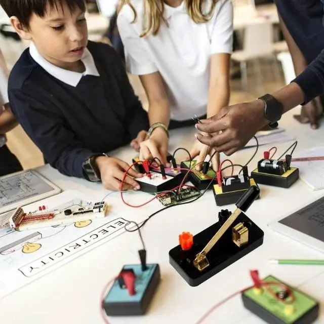 Alt view image 4 of 7 - 10Pcs Single Throw Switches Parallel Circuit Switches Series Circuit Switches For Science Education And Demonstration