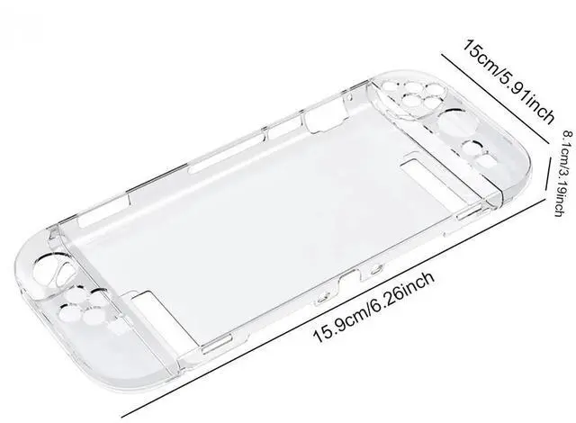 Alt view image 4 of 7 - PC Game Console Case Anti-Scratch Transparent Box High Transparency Hard Shell Case for Switch 2 Game Console