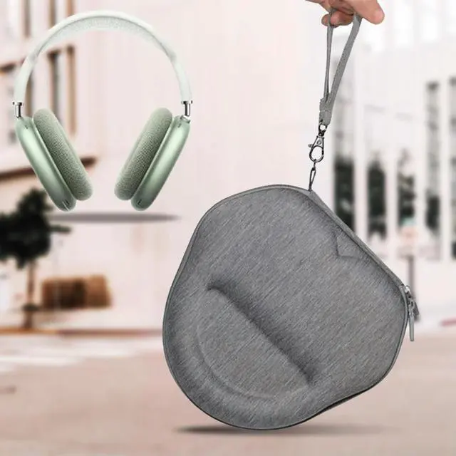 Alt view image 3 of 7 - Earphone Case with Hand Strap Bag Anti-Scratch Carrying Box Cover Protective Pouch for Airpods Max Wireless Headset