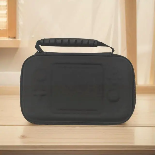 Alt view image 3 of 7 - EVA Portable Carrying Case Waterproof Carrying Bag Shockproof Zipper Handbag with Pocket for Anbernic RG Cube Retro Game Console