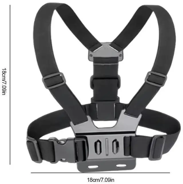 Alt view image 4 of 7 - Phone Chest Mount Harness Holder Adjustable Chesty Body Mount Vest & Body Holder for Most Cell Phones Action Cameras POV/VLOG